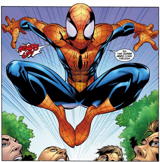 540x545 Review Spider Man, Vol Power And Responsibility - Ultimate Spider Man Drawing