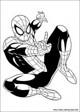 157x220 ultimate spider man coloring pages on coloring - Ultimate Spider Man Drawing