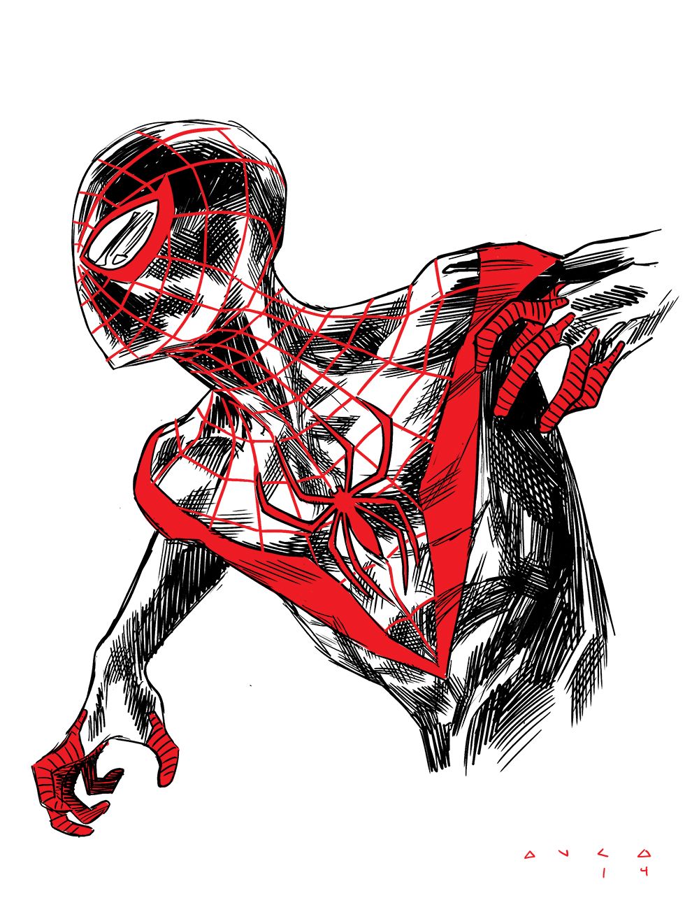 1000x1294 ultimate spider man - Ultimate Spider Man Drawing