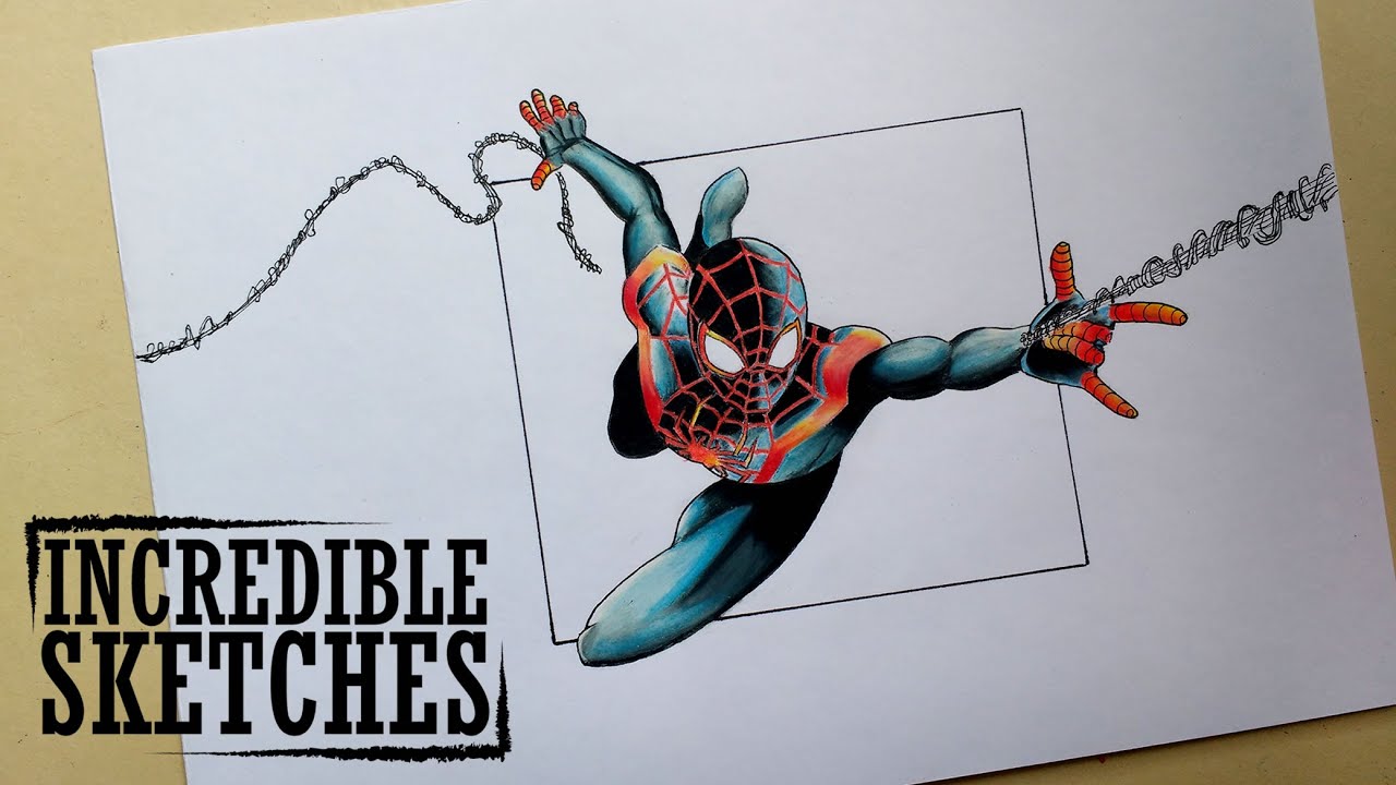 1280x720 drawing ultimate spider man - Ultimate Spider Man Drawing