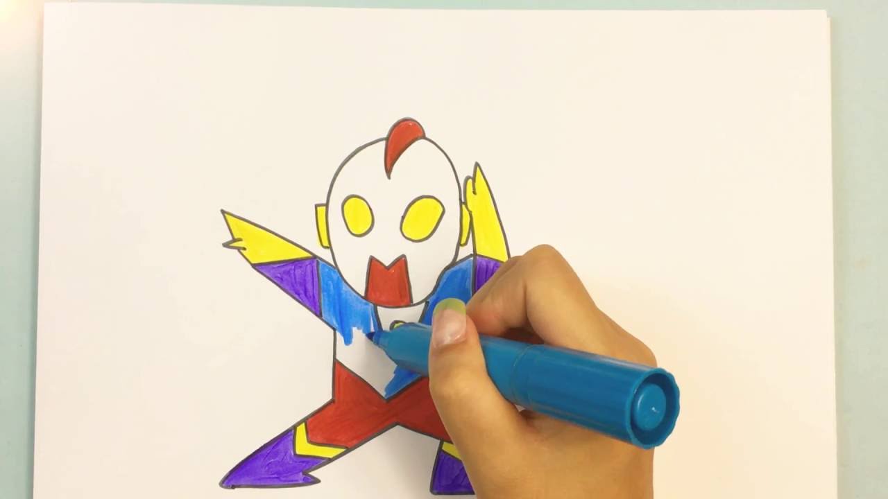 1280x720 Children Drawing Ultraman - Ultraman Drawing