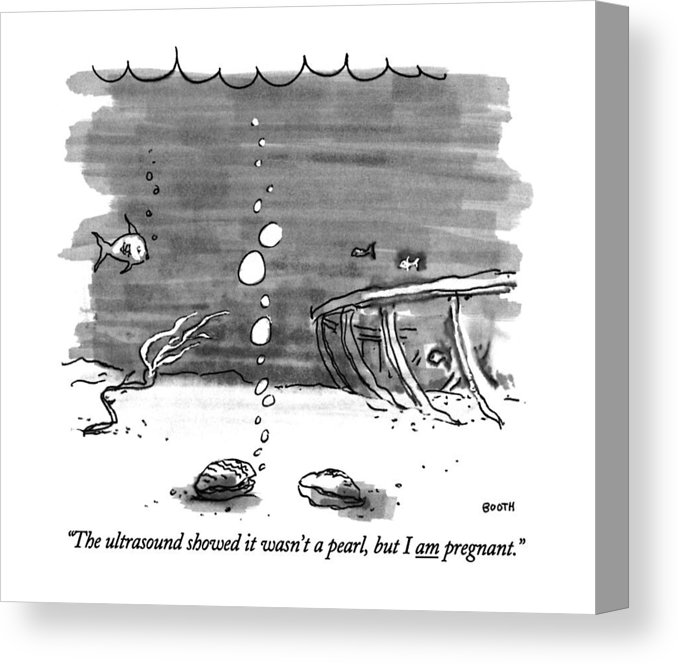 678x664 The Ultrasound Showed It Wasn't A Pearl Canvas Print Canvas Art - Ultrasound Drawing