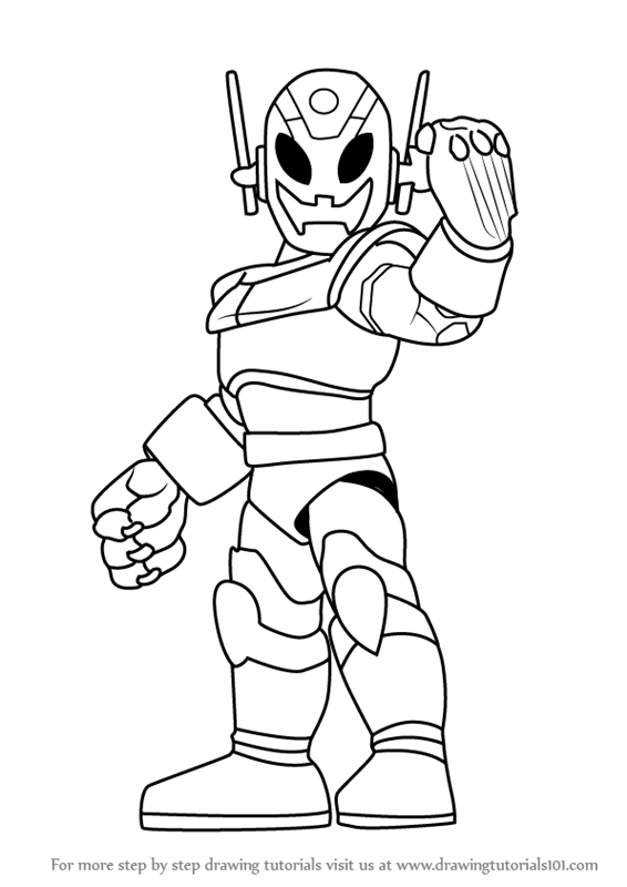 566x800 Learn How To Draw Ultron From The Super Hero Squad Show - Ultron Drawing