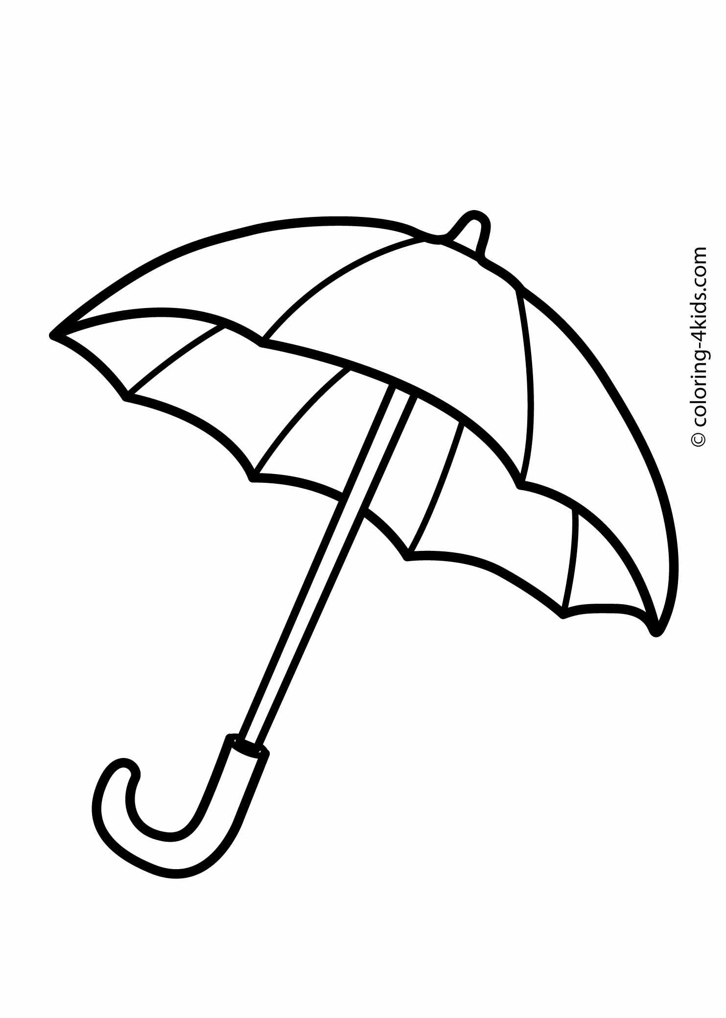 1483x2079 umbrella coloring pages for kids, printable drawing syksy - Umbrella Drawing