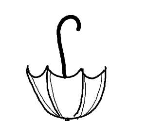 300x250 Upside Down Umbrella Drawing - Umbrella Drawing Images