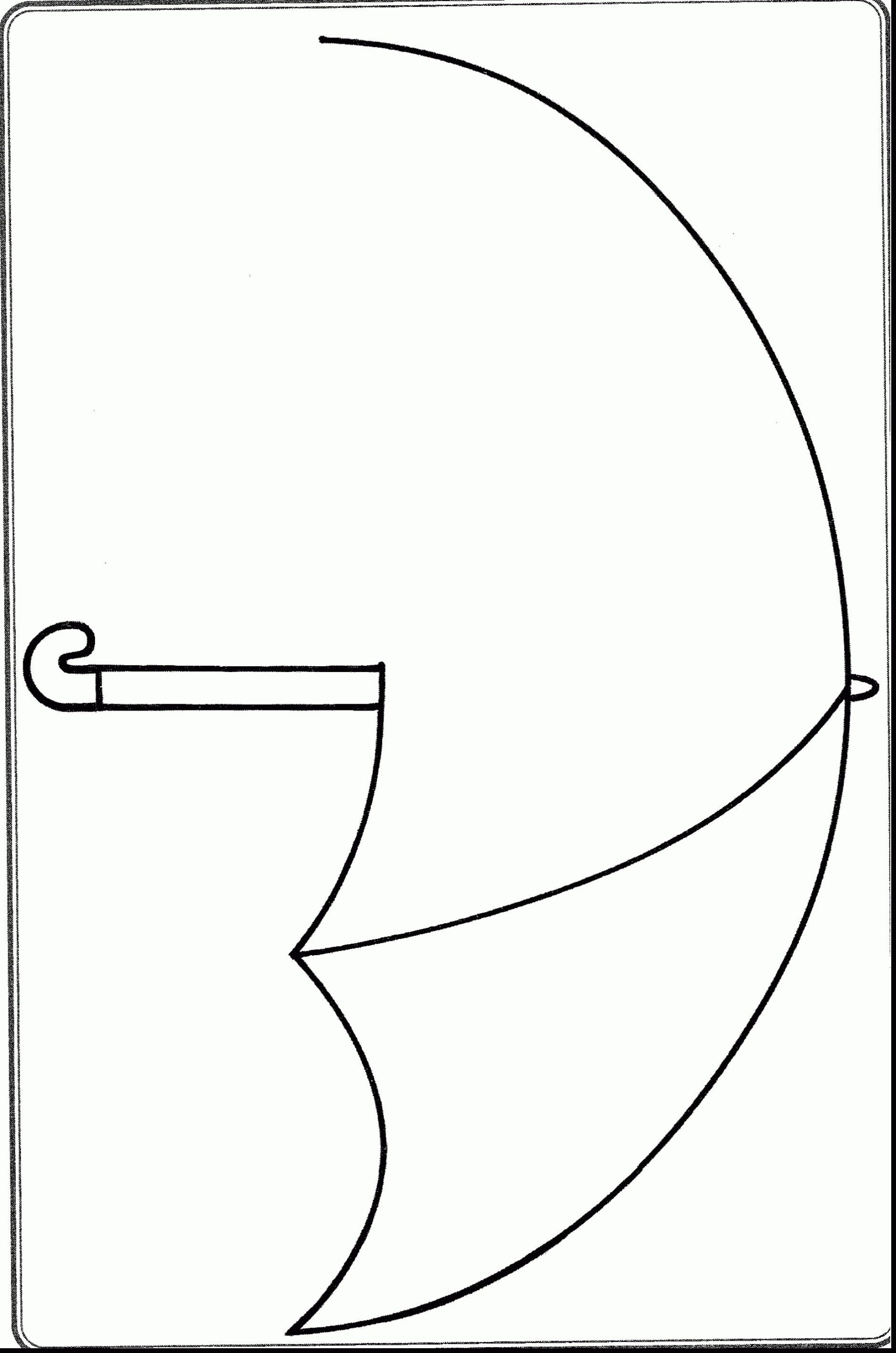 1877x2833 beach chair coloring sheet save beach umbrella drawing - Umbrella Drawing Images