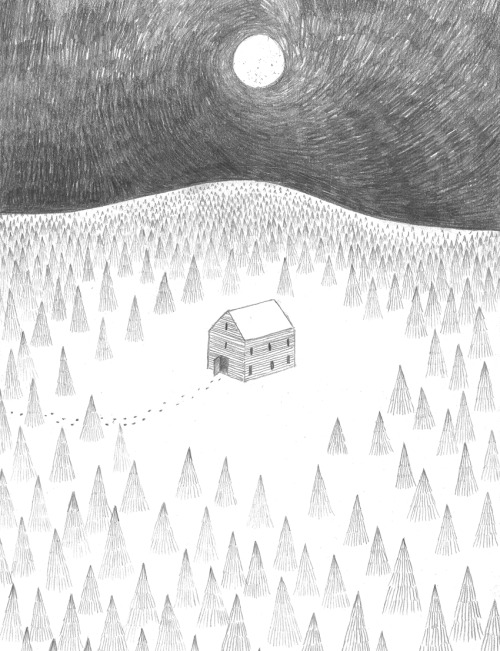 500x651 Illustration Trees Umbrella Man Fox Artists On Tumblr Raining - Umbrella Drawing Tumblr