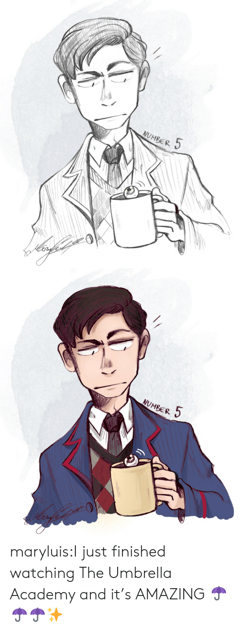 500x1298 Number Number Maryluisi Just Finished Watching The Umbrella - Umbrella Drawing Tumblr