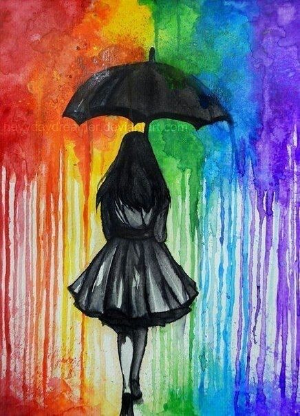 436x604 Tumblr Paintings Art, Crayon Art, Drawings - Umbrella Drawing Tumblr