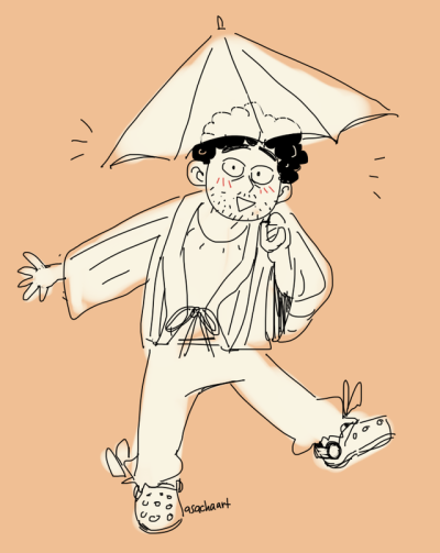 400x503 Idk How To Draw An Umbrella Tumblr - Umbrella Drawing Tumblr