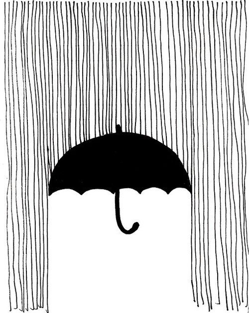 500x629 Found Via Tumblr Lovely Illustrations - Umbrella Drawing Tumblr