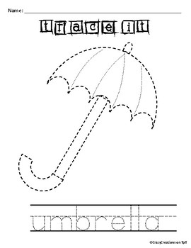 270x350 Learn To Draw With Shapes - Umbrella Line Drawing