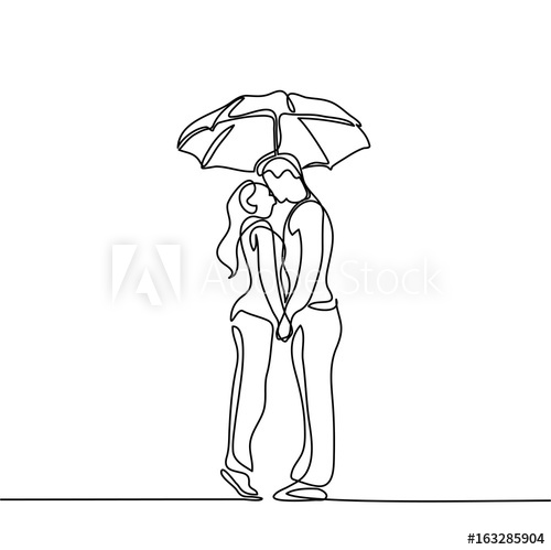 Umbrella Line Drawing at PaintingValley.com | Explore collection of ...