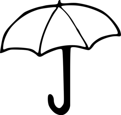 389x368 Umbrella Drawing Vector Free Vector Download - Umbrella Line Drawing