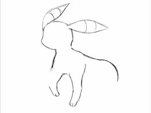 480x360 How To Draw Umbreon - Umbreon Drawing