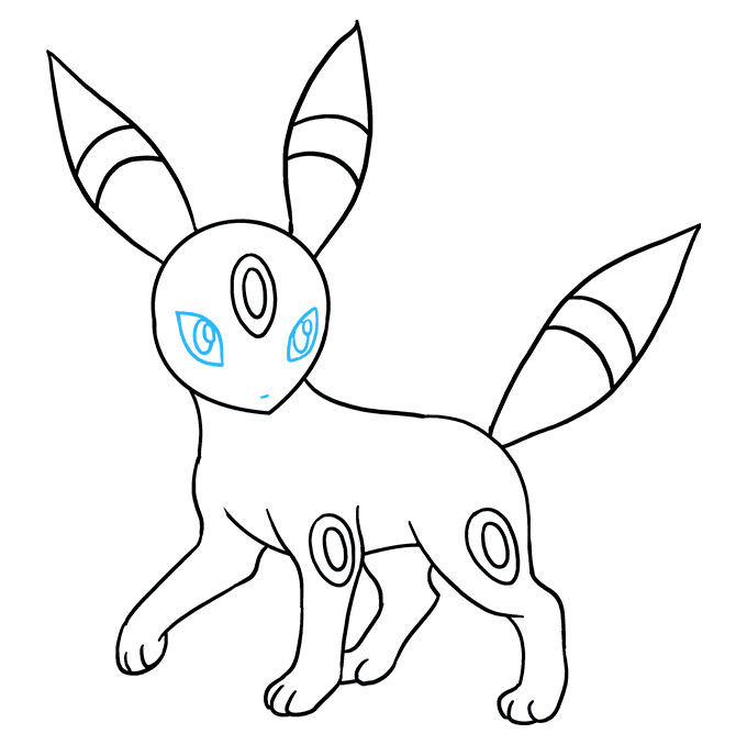 680x678 How To Draw Umbreon From Really Easy Drawing Tutorial - Umbreon Drawing