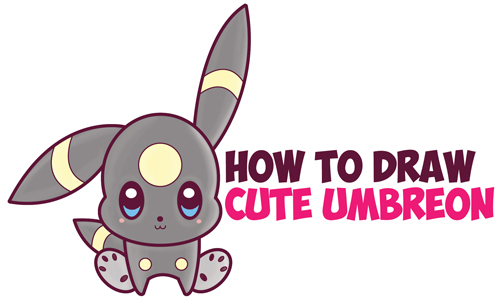500x301 How To Draw Umbreon Archives - Umbreon Drawing