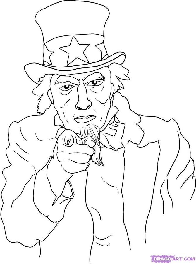 670x900 uncle sam drawing - Uncle Drawing