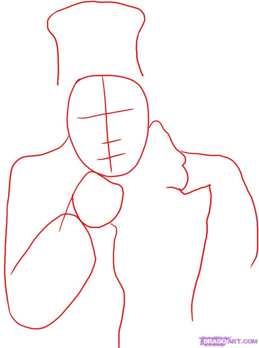 857x1150 how to draw uncle sam, step - Uncle Drawing