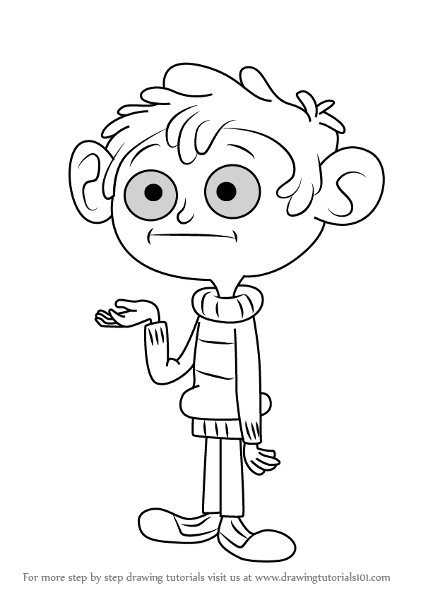 596x843 learn how to draw austin from uncle grandpa - Uncle Grandpa Drawing