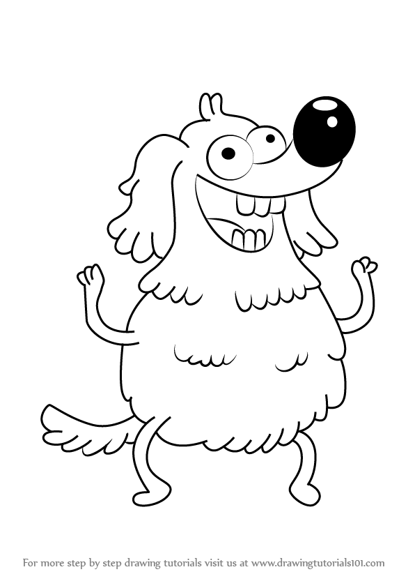 596x843 learn how to draw charlie burgers from uncle grandpa - Uncle Grandpa Drawing