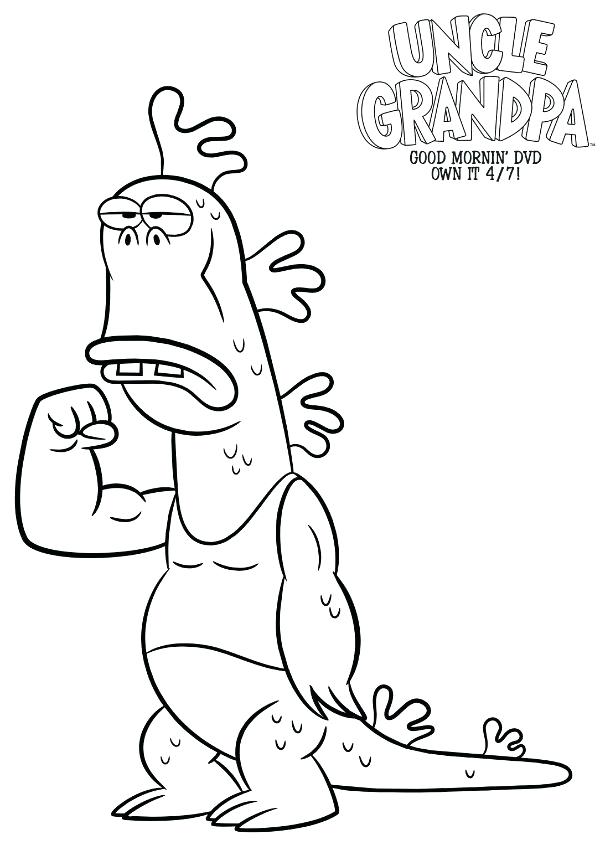 600x850 free printable uncle grandpa coloring sheet pictures colouring - Uncle Grandpa Drawing