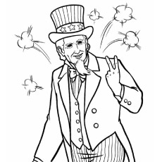 230x230 top free printable of july coloring pages online - Uncle Sam Full Body Drawing