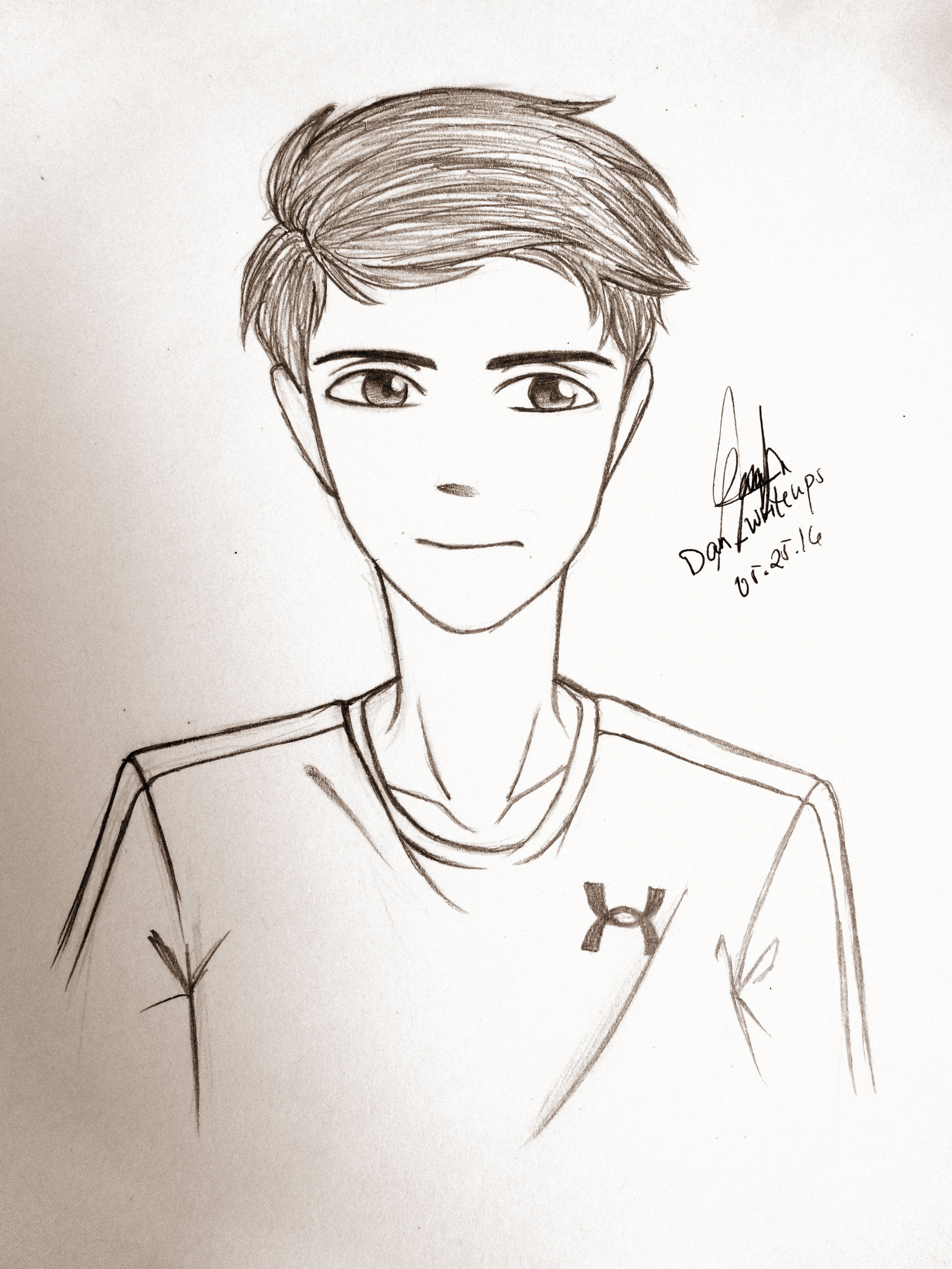 3000x4000 anime  drawing  boy  guy  under armour - Under Armour Drawing