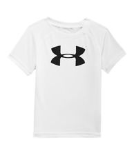 194x225 under armour little boys big logo short sleeve tee white ebay - Under Armour Logo Drawing