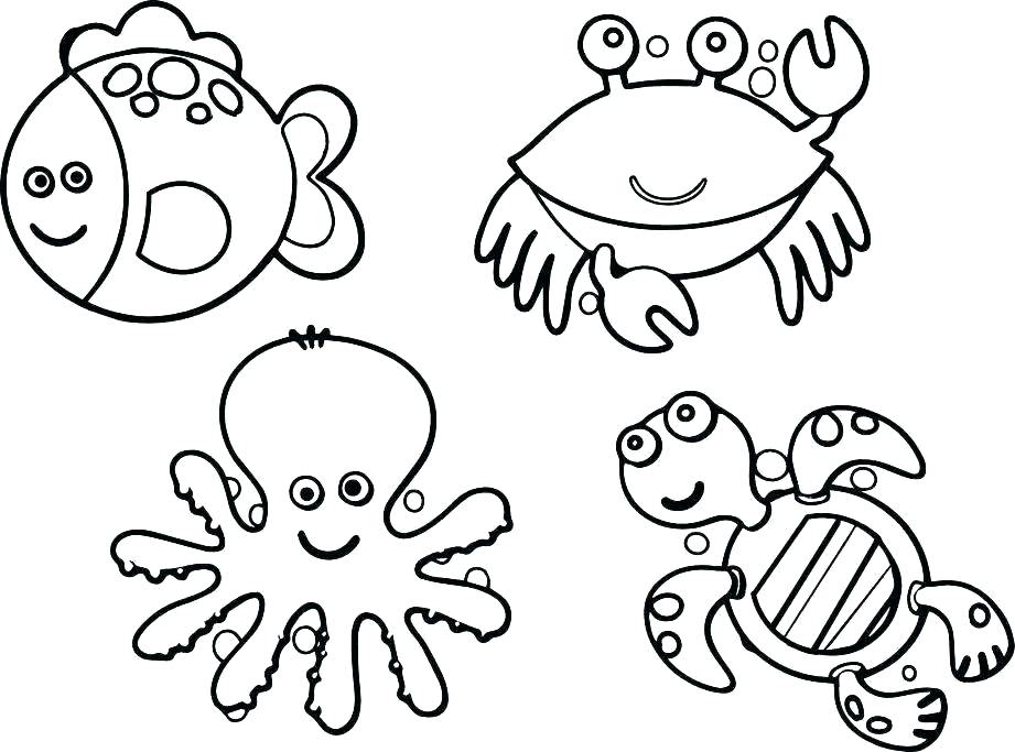921x683 sea monster coloring pages under sea for drawing at ideas of sea - Under Sea Pictures For Drawing