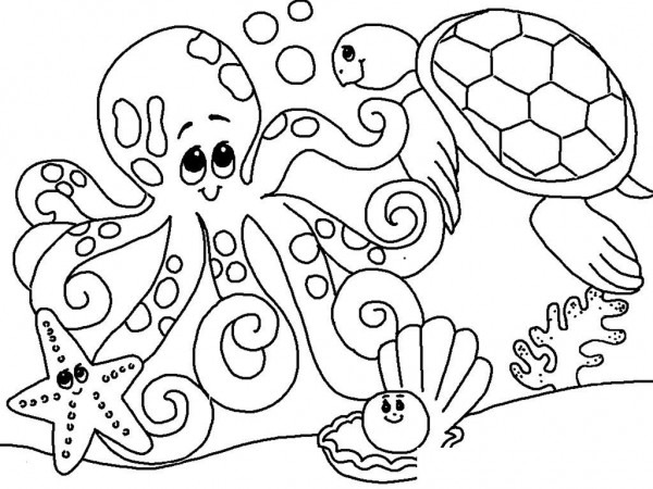600x450 Sea World Coloring Pages Fresh Under Sea For Drawing At Best - Under Sea Pictures For Drawing