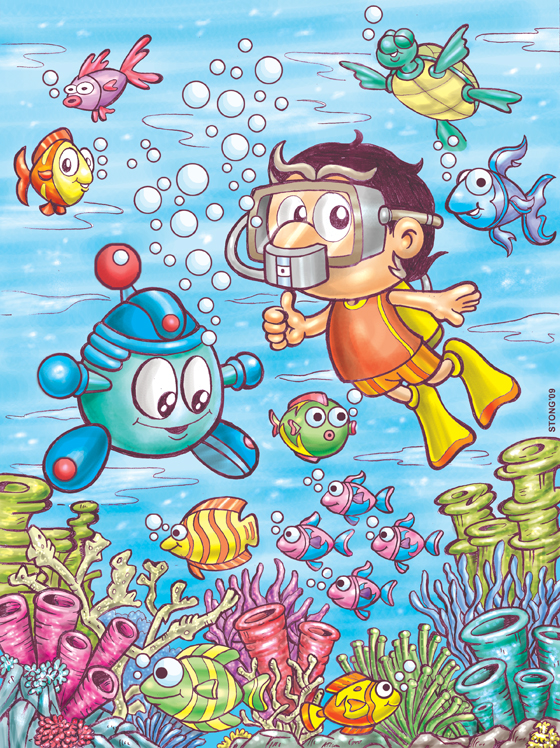 560x748 World Under The Sea Drawing Pictures - Under Sea Pictures For Drawing