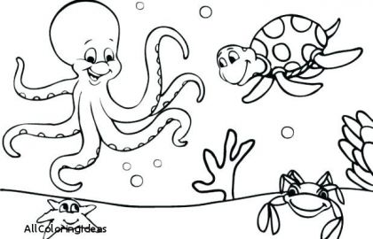 420x270 Free Printable Ocean Life Coloring Pages Unique Under Sea - Under Sea Pictures For Drawing