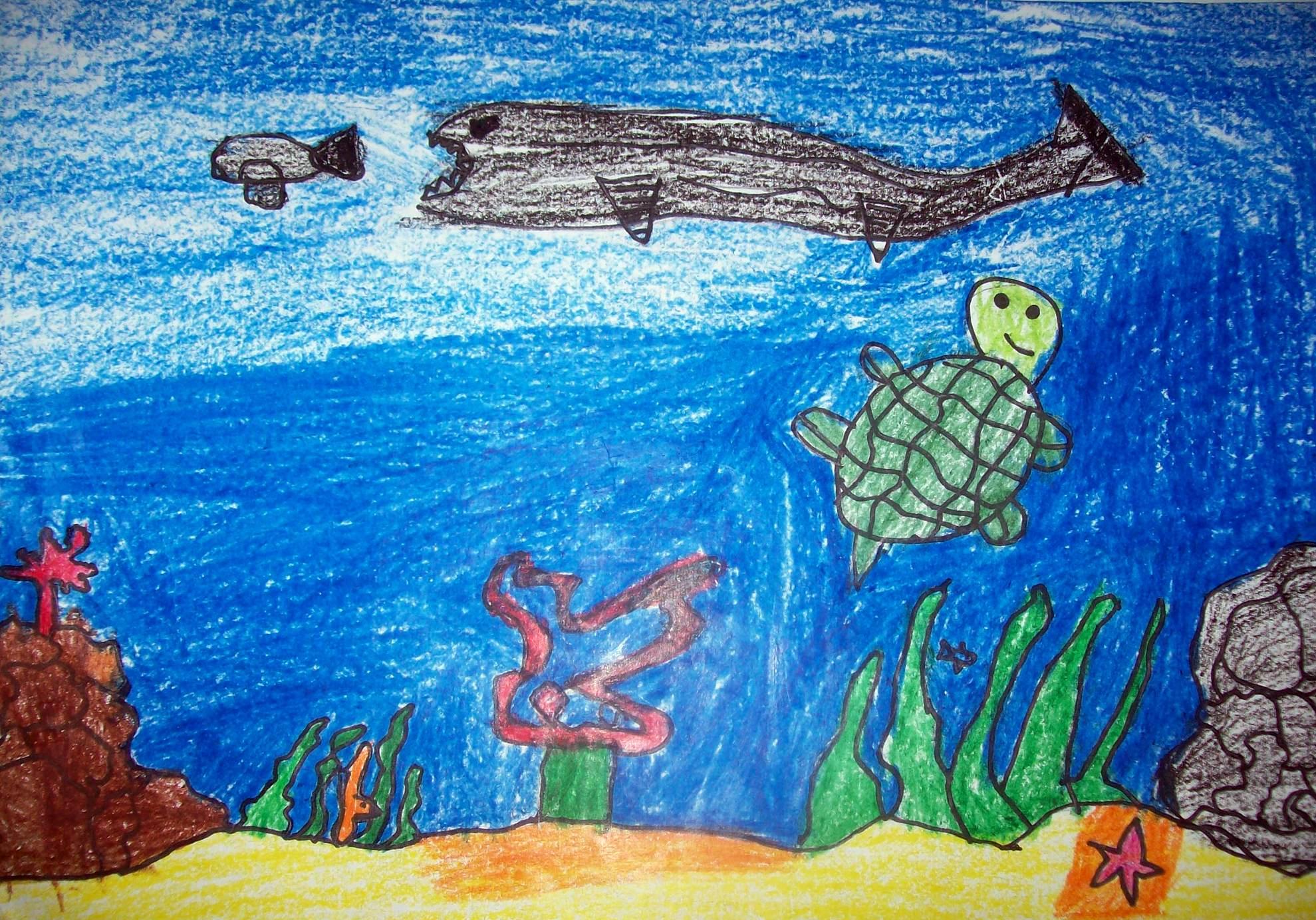 Детские рисунки океана
