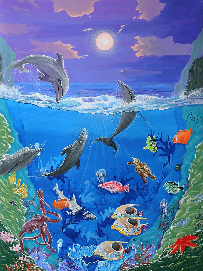 Under The Ocean Drawing at PaintingValley.com | Explore collection of