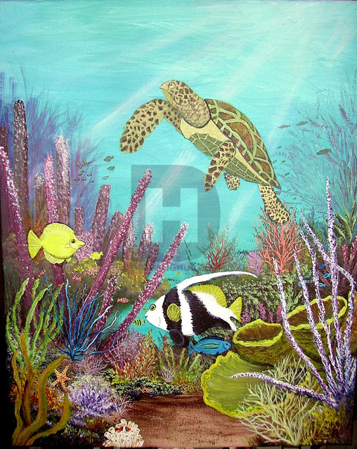 508x640 Under The Sea Drawing - Under The Sea Drawing