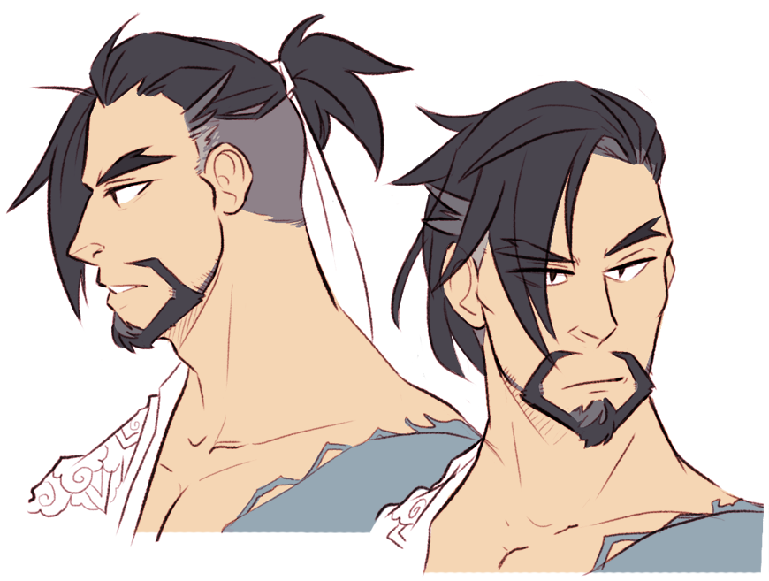 870x657 Ruin It Dilfosaur I Felt Like Drawing Hanzo W Undercut - Undercut Drawing