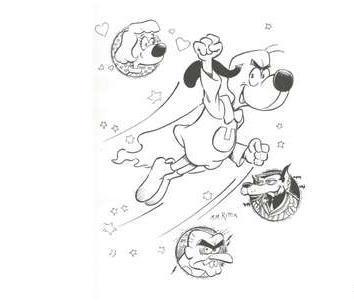 354x301 Underdog Cels - Underdog Drawing