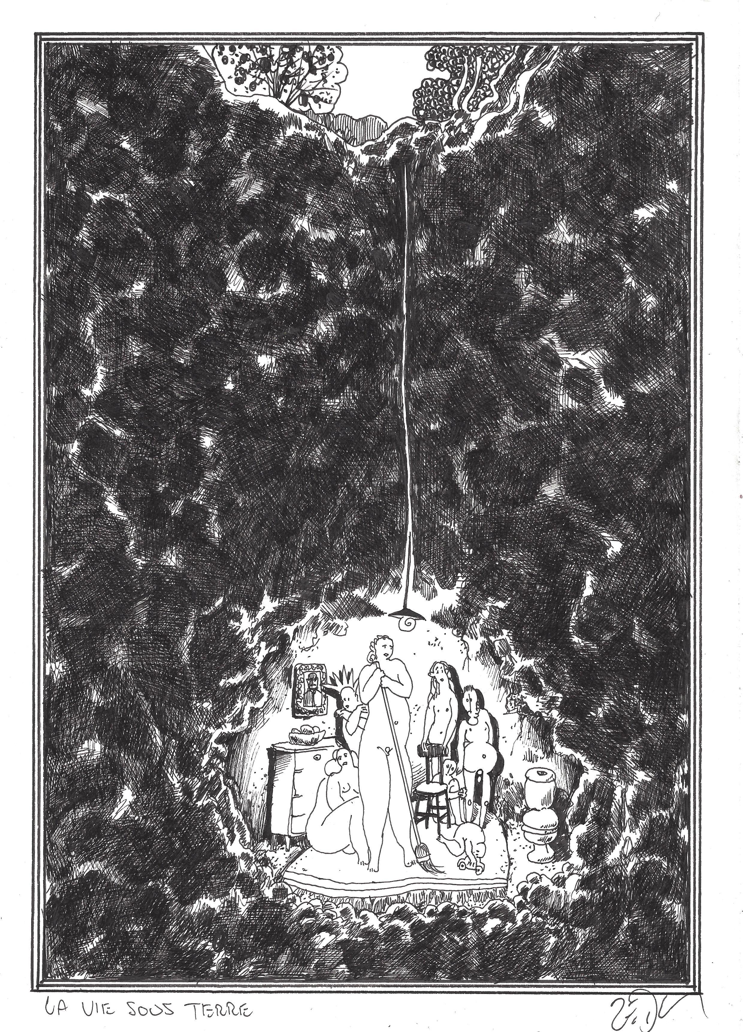 2480x3443 drawing of the day dessin du jour frank eric zeidler - Underground Drawing