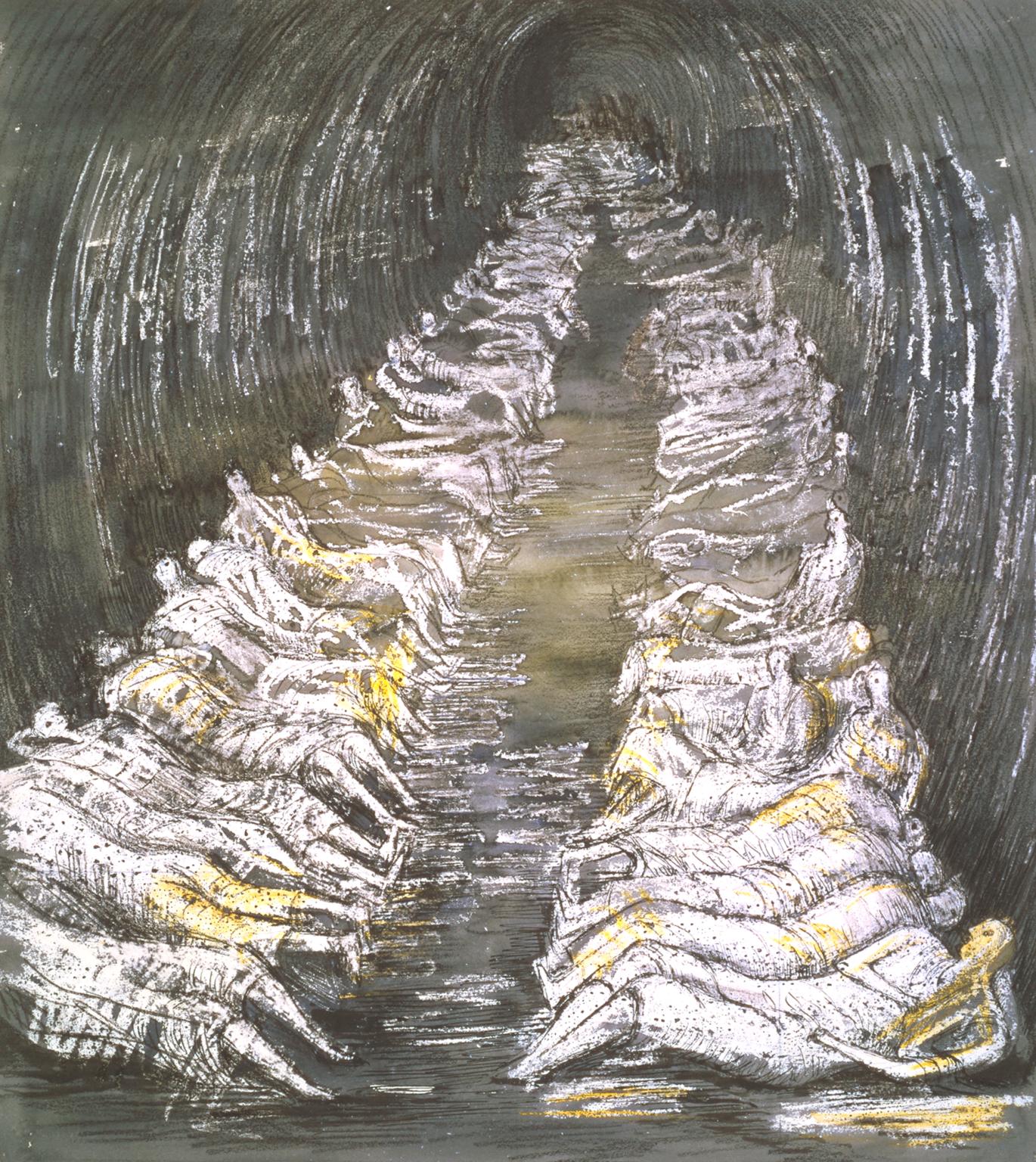 1370x1536 tube shelter perspective', henry moore om, ch, tate - Underground Drawing