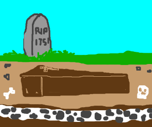 300x250 coffin underground drawing - Underground Drawing