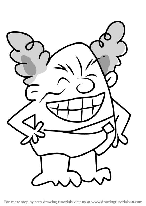 567x800 learn how to draw dr diaper from the adventures of captain - Underpants Drawing