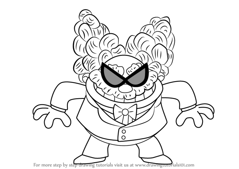 800x567 learn how to draw professor poopypants from captain underpants - Underpants Drawing