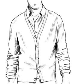 250x279 how to wear a sweater - Undershirt Drawing