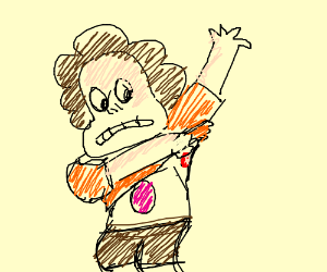 300x250 steven universe with an arm pimple under shirt drawing - Undershirt Drawing