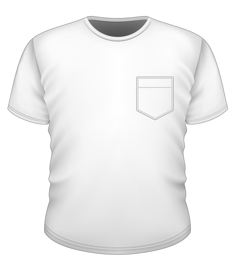 900x1024 The Pocket T Shirt Became A Fashion Sensation In America - Undershirt Drawing