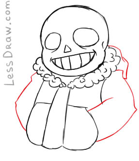 287x332 How To Draw Sans - Undertale Drawings