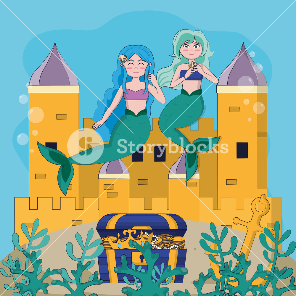 1000x1000 ocean cartoon drawing of christ underwater - Underwater Cartoon Drawing