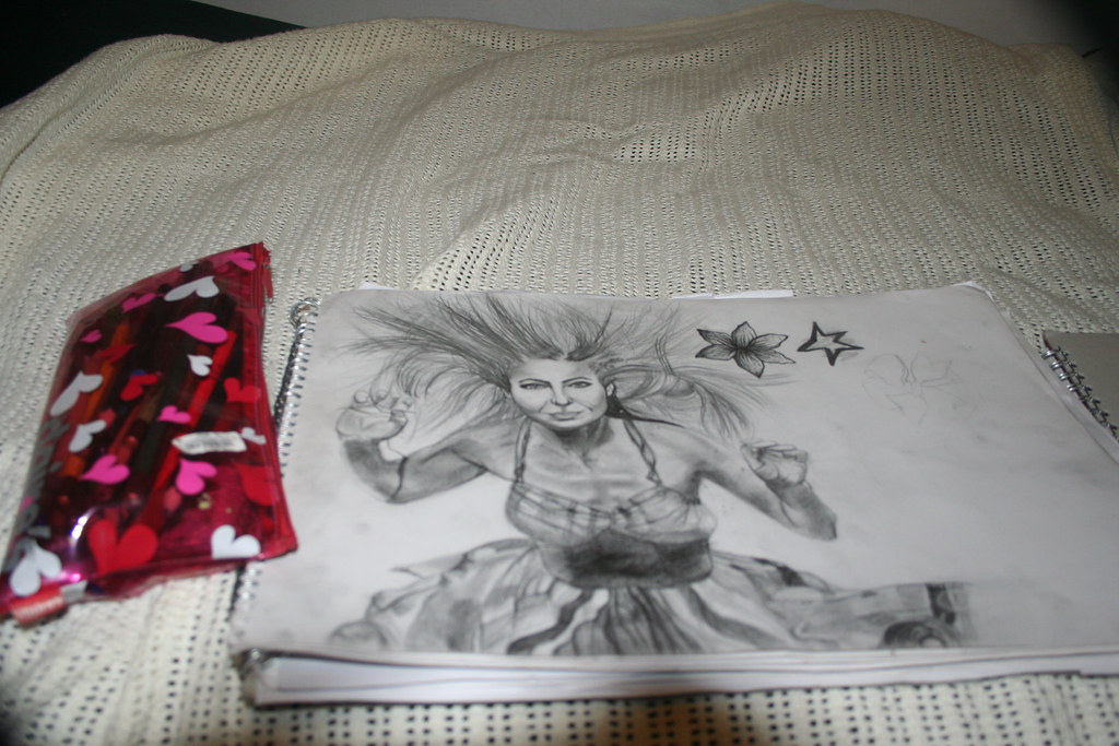 1024x683 Woman Underwater Pencil Drawing Old Drawing Xcosmiclovex - Underwater Pencil Drawing