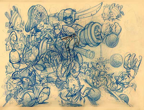 600x456 underwater scenes dennis jones - Underwater Pencil Drawing